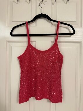 Ibiza Wear: Sparkle Pink Sequin Camisole